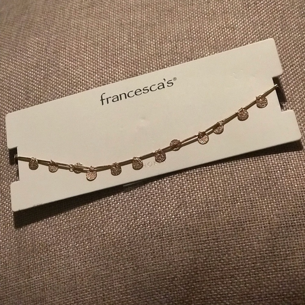 Francesca’s stella coin drop choker